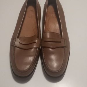 Brown leather shoes made in Germany